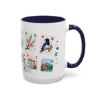 Taipei Coffee Mug | Postage Stamp Collage Mug | Travel Souvenir Accent Cup 11oz 15oz
