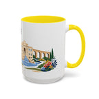 Rome Coffee Mug | Italy Travel Souvenir | Porcelain Decal City Gift | 11oz 15oz Accent Mug
