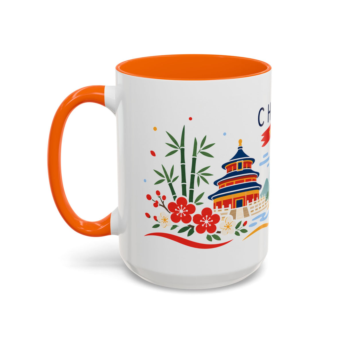 China Coffee Mug | Travel Souvenir Accent Mug | Country Gift Ceramic Cup 11oz 15oz