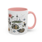 Kuala Lumpur Coffee Mug | Malaysia Souvenir Travel Gift | Accent Color Ceramic 11oz 15oz