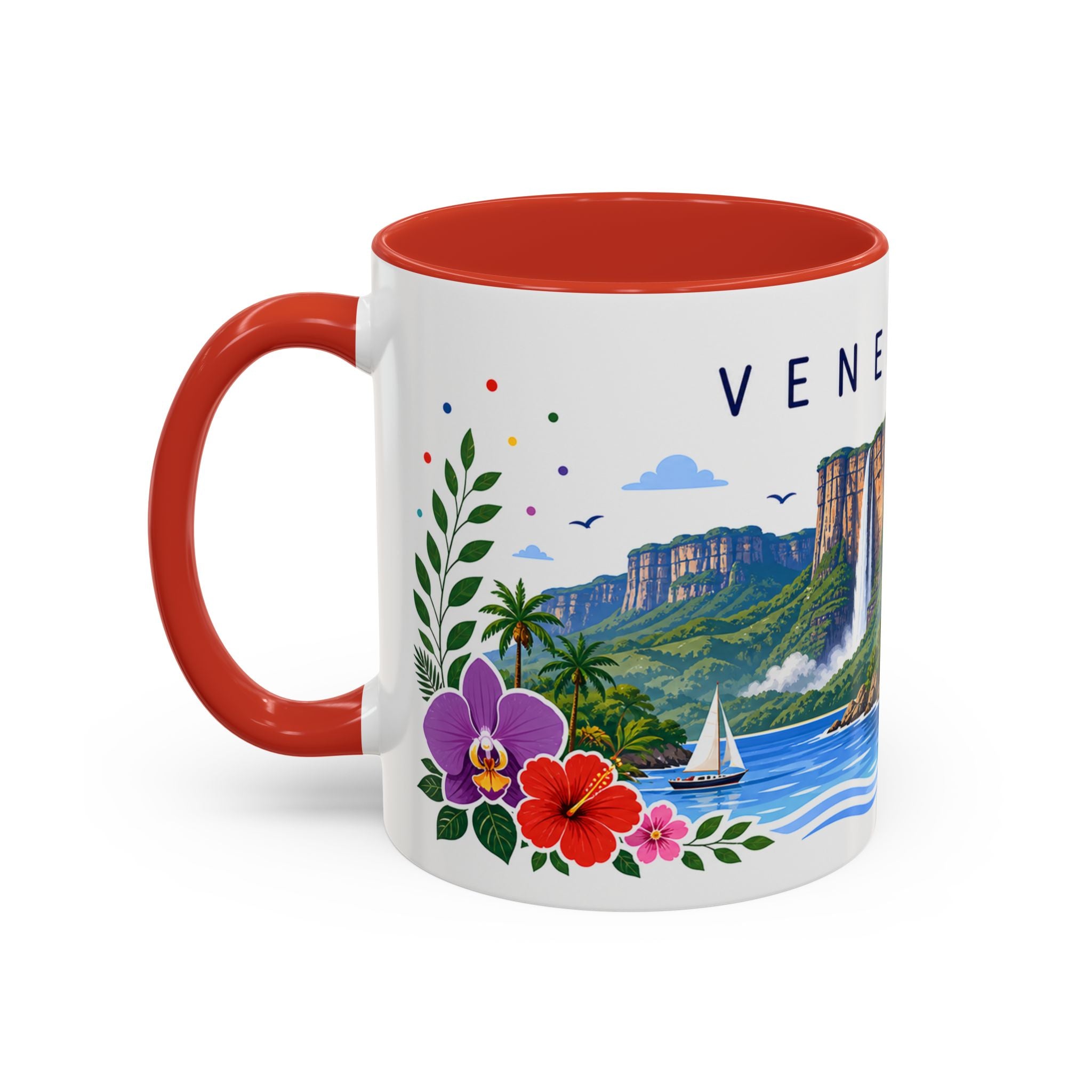 Venezuela Coffee Mug | Travel Souvenir Accent Mug | Place Gift Ceramic Cup 11oz 15oz