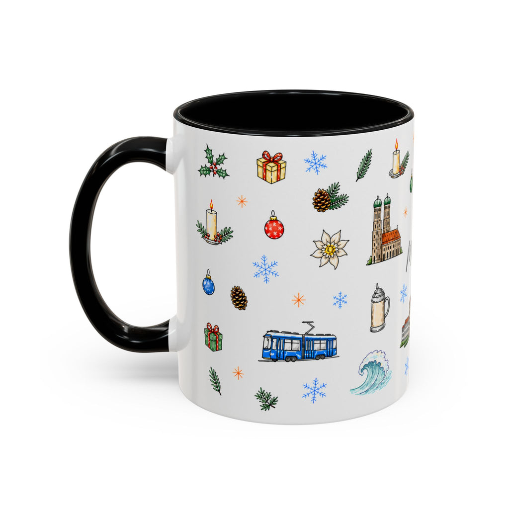 Munich Christmas Mug | Watercolor City Souvenir, Travel Gift (11oz/15oz)
