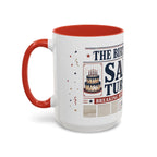 Birthday Newspaper Mug | Custom Name Age Date Gift | The Birthday Times Coffee Cup 11oz 15oz