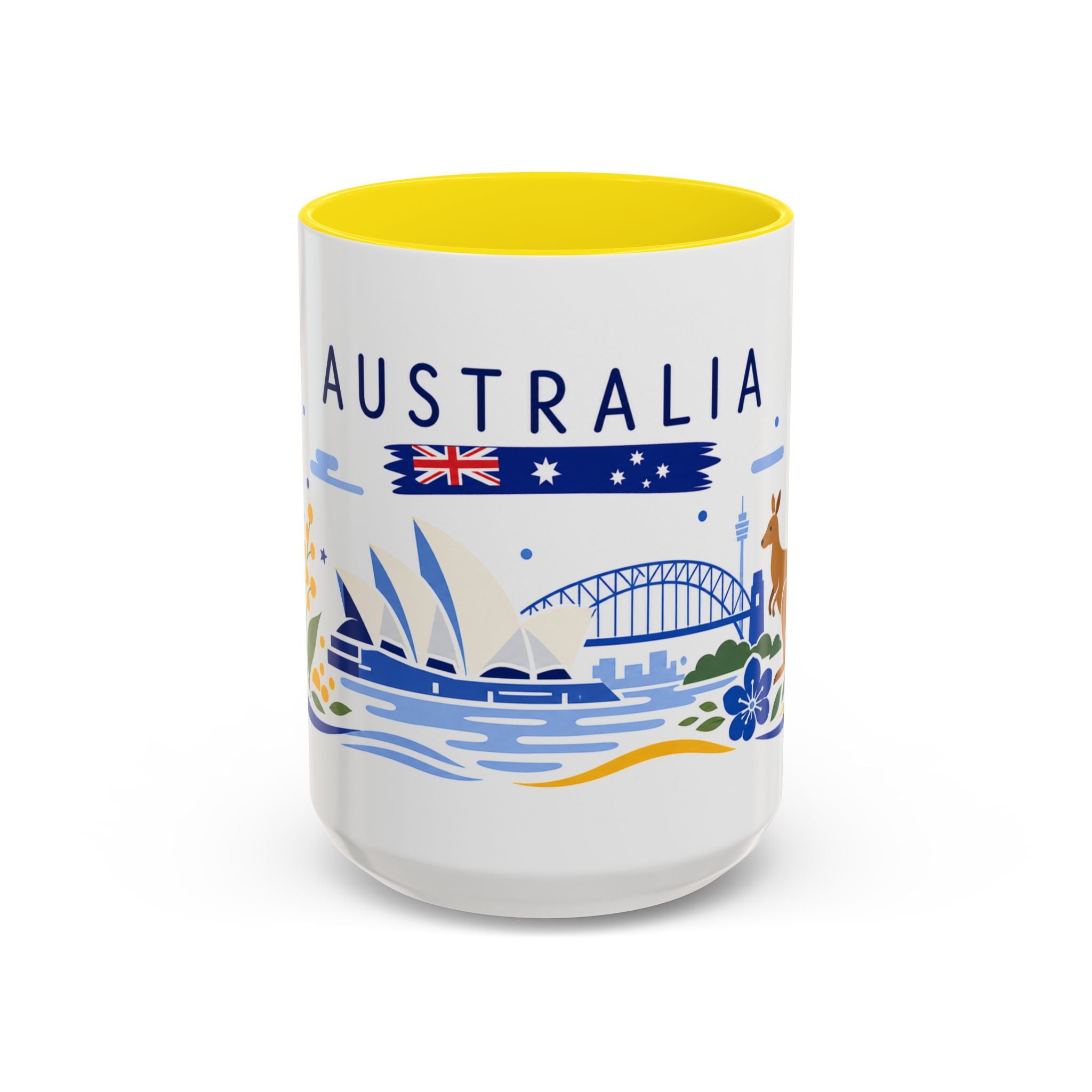 Australia Coffee Mug | Travel Souvenir Accent Mug | Country Gift Ceramic Cup 11oz 15oz