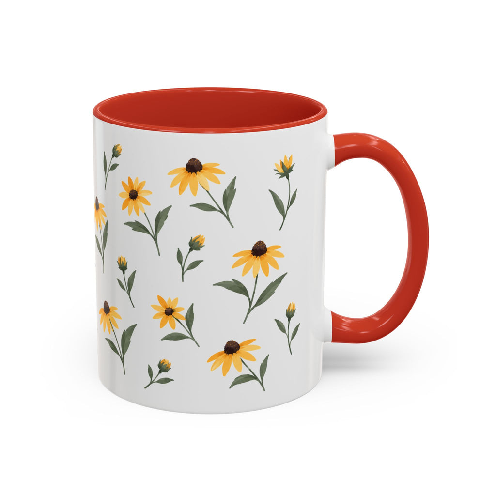 Maryland Black-eyed Susan Mug, State Flower Floral Coffee Cup, 11oz Botanical Gift