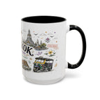 Bangkok Coffee Mug | Thailand Souvenir Travel Gift | Accent Color Ceramic 11oz 15oz
