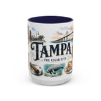Tampa Coffee Mug | United States Travel Souvenir | Vintage Illustrated City Gift | 11 oz 15 oz Accent Mug
