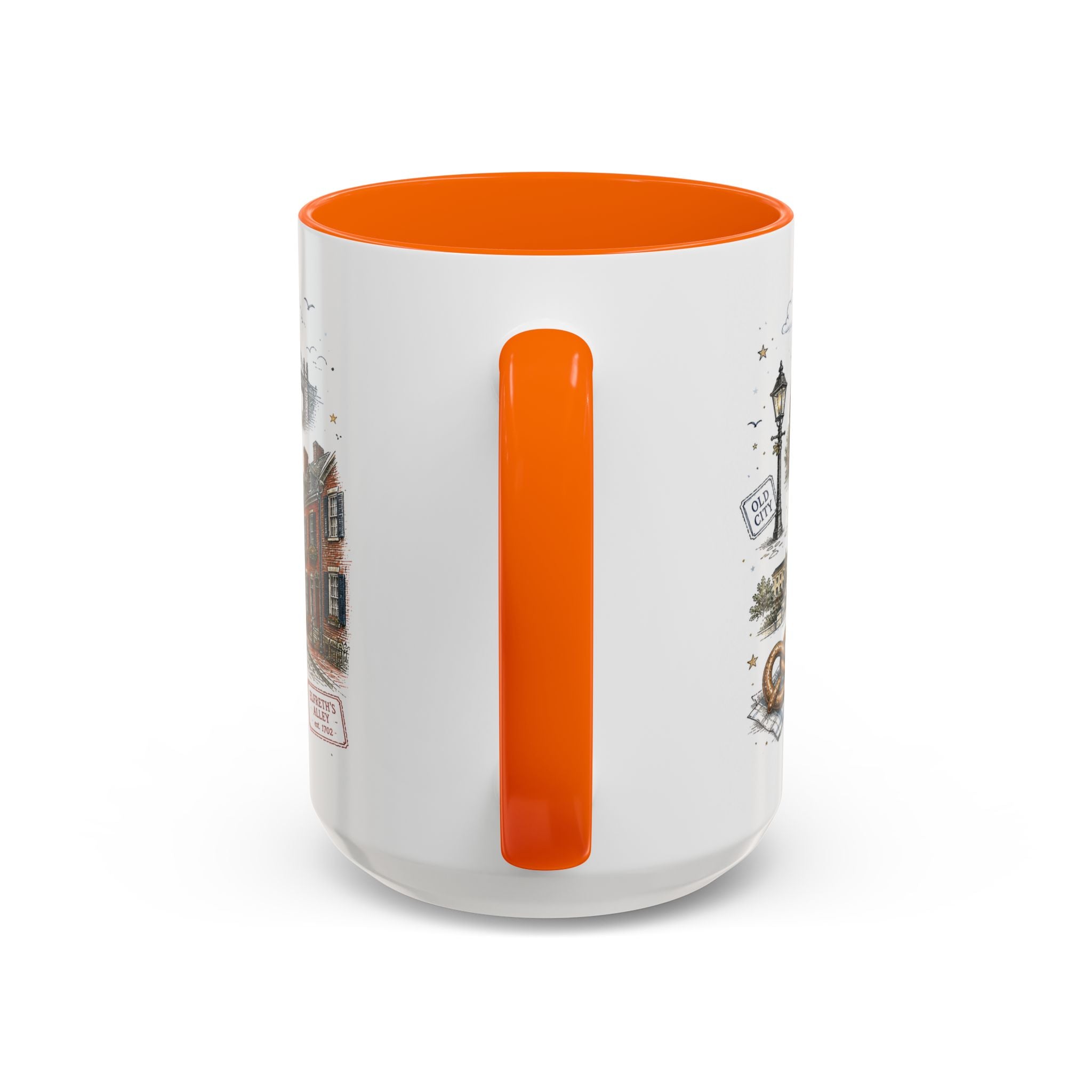 Philadelphia Coffee Mug | Pennsylvania Souvenir City Gift | Accent Color Ceramic 11oz 15oz