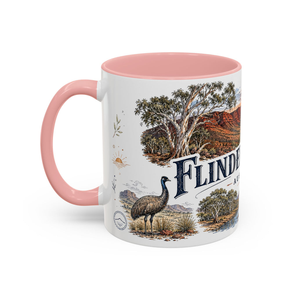 Flinders Ranges Mug, Australia Travel Souvenir, Bucket List Gift, Accent Ceramic Coffee Mug 11oz 15oz