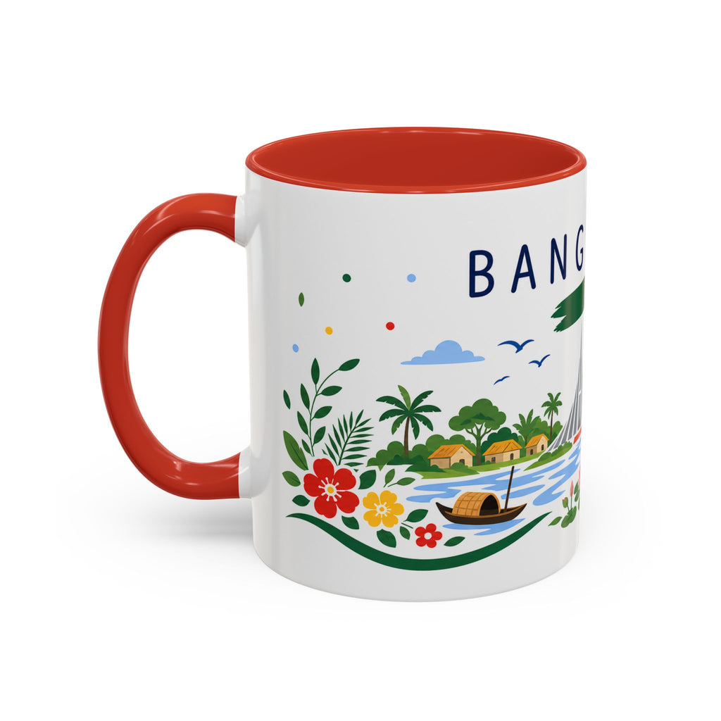 Bangladesh Coffee Mug | Travel Souvenir Accent Mug | Country Gift Ceramic Cup 11oz 15oz