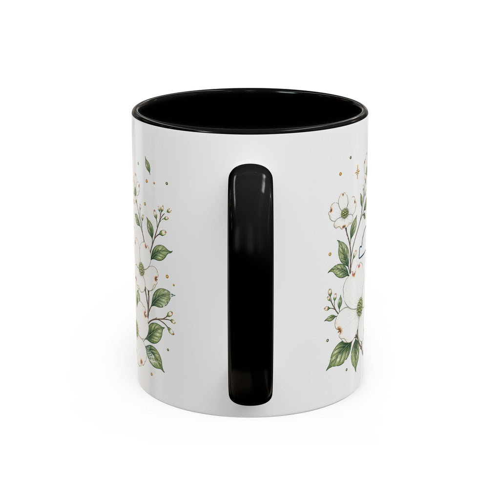 North Carolina State Map Mug | Moving Away, Homesick Gift | Botanical Accent Coffee Cup