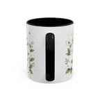 North Carolina State Map Mug | Moving Away, Homesick Gift | Botanical Accent Coffee Cup