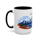 Lofoten Islands Coffee Mug | Travel Destination Souvenir Gift | Accent Color Ceramic 11oz 15oz