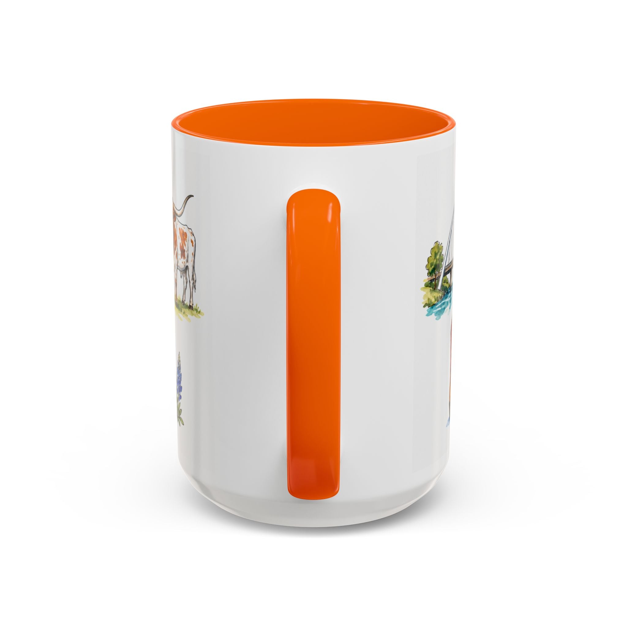 Dallas Illustrated Travel Mug | City Souvenir Accent Coffee Mug | 11oz 15oz Ceramic Cup