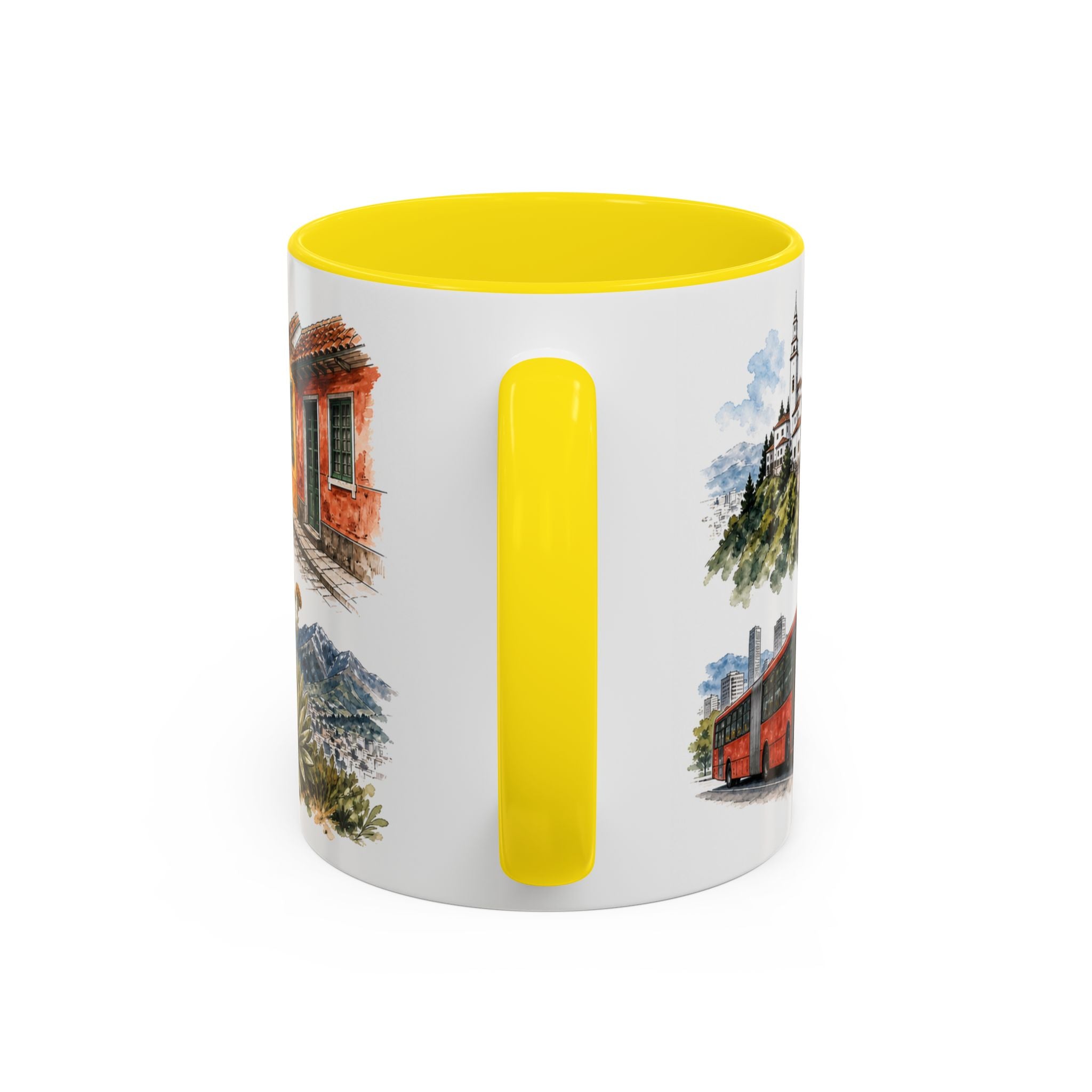 Bogota Coffee Mug | Colombia Travel Souvenir | Vintage Illustrated City Gift | 11 oz 15 oz Accent Mug