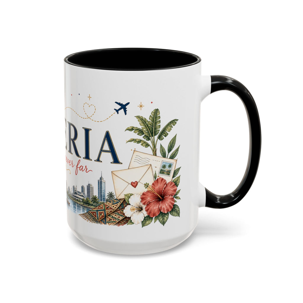 Nigeria Home Country Mug | Moving Away Gift | Long Distance Friendship | 11 oz 15 oz Accent Mug