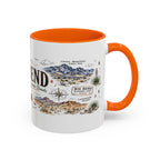 Big Bend National Park Coffee Mug | Texas Desert River Canyon Hiking Gift | Accent Color Ceramic 11oz 15oz