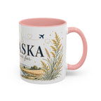 Nebraska State Mug | Moving Away, Long Distance Friendship Gift | Botanical Landscape Accent Mug
