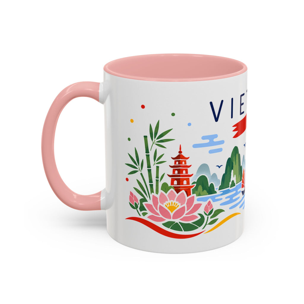 Vietnam Coffee Mug | Travel Souvenir Accent Mug | Country Gift Ceramic Cup 11oz 15oz