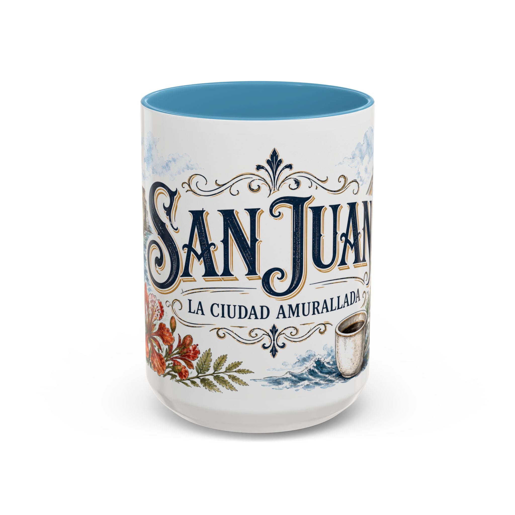 San Juan Coffee Mug | United States Travel Souvenir | Vintage Illustrated City Gift | 11 oz 15 oz Accent Mug