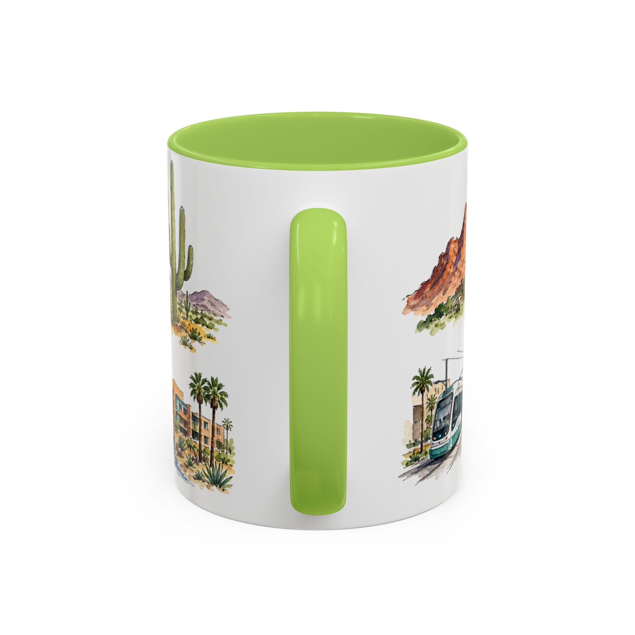 Phoenix Illustrated Travel Mug | City Souvenir Accent Coffee Mug | 11oz 15oz Ceramic Cup