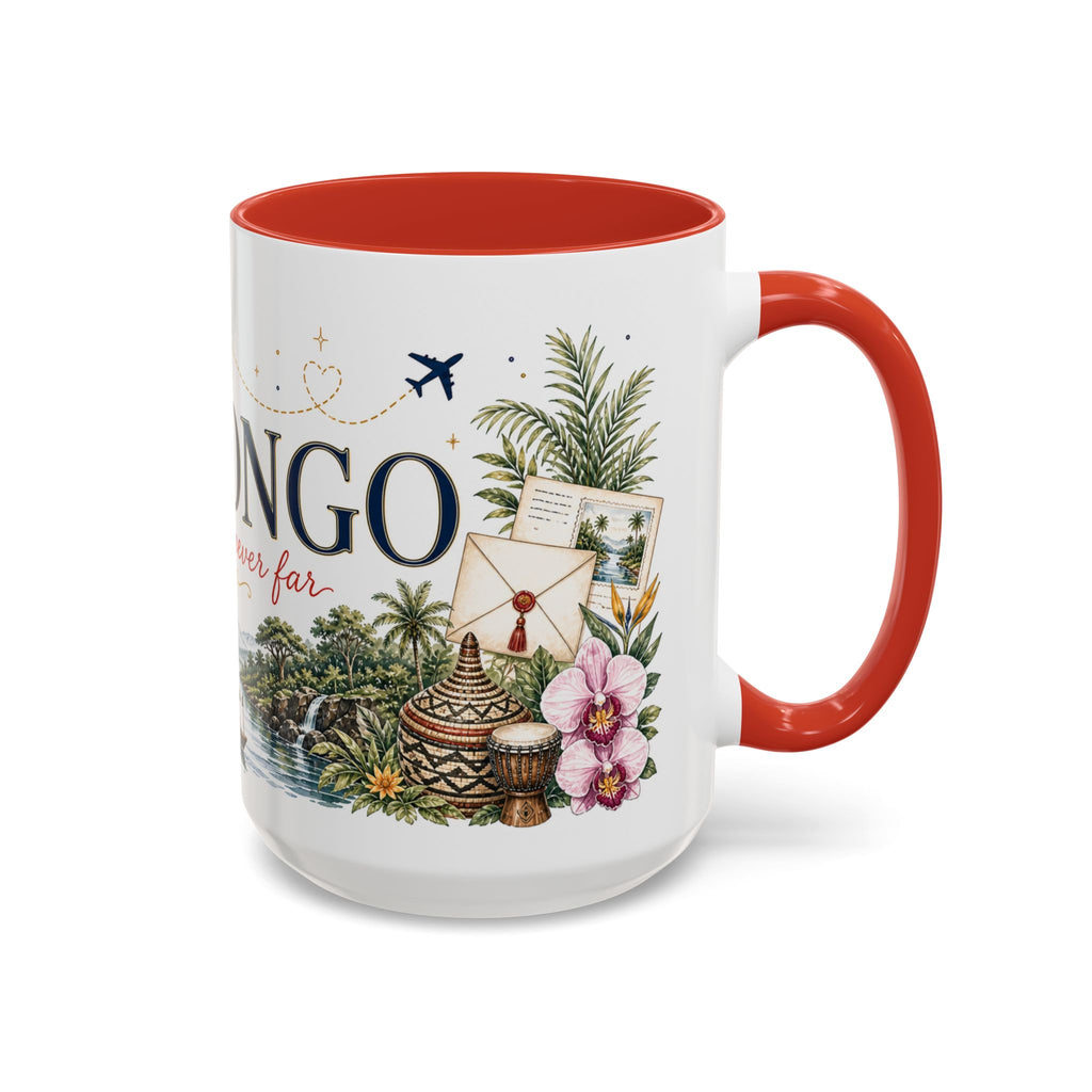 DR Congo Home Country Mug | Moving Away Gift | Long Distance Friendship | 11 oz 15 oz Accent Mug