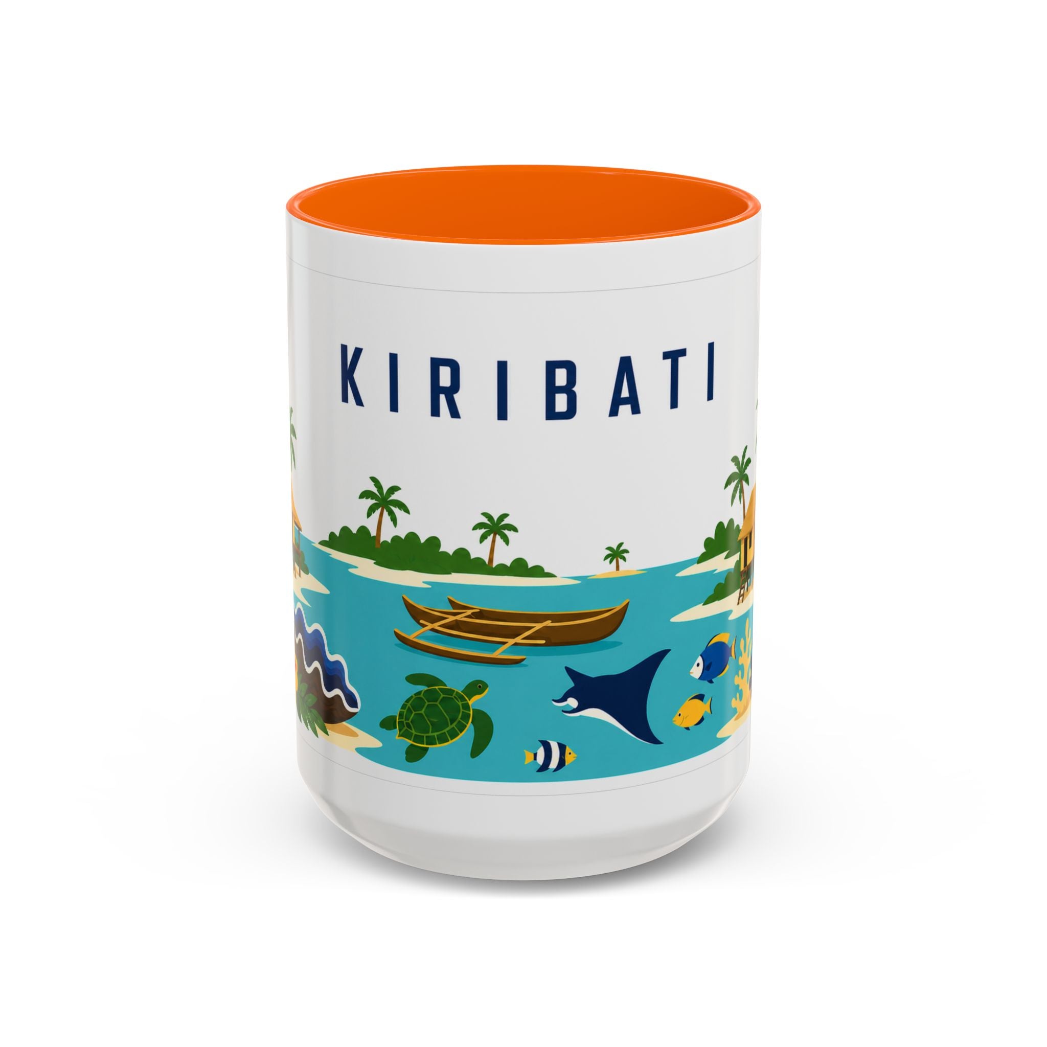 Kiribati Coffee Mug | Travel Souvenir Accent Mug | Country Gift Ceramic Cup 11oz 15oz