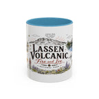 Lassen Volcanic National Park Coffee Mug | California Volcano Geothermal Hiking Gift | Accent Color Ceramic 11oz 15oz