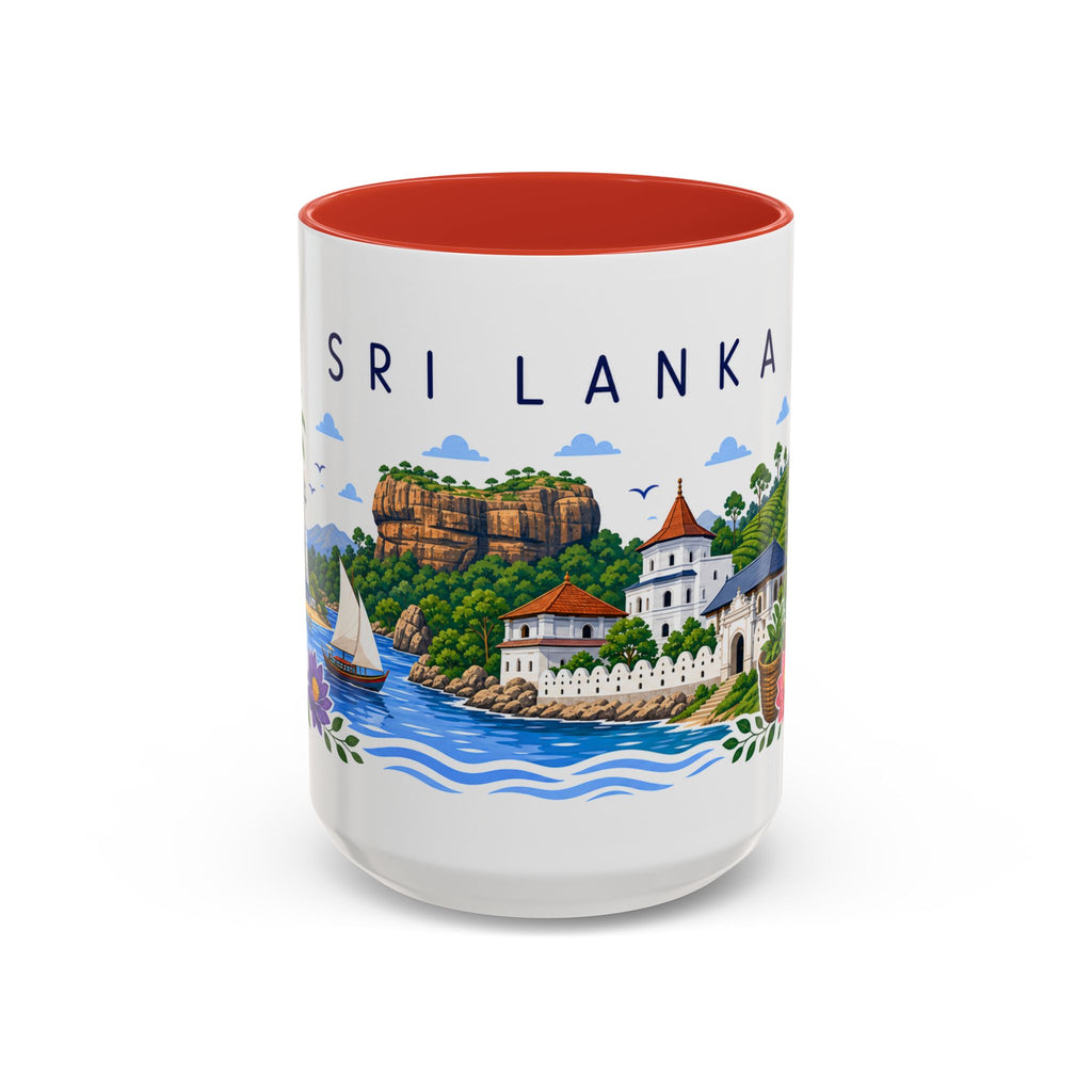 Sri Lanka Coffee Mug | Travel Souvenir Accent Mug | Place Gift Ceramic Cup 11oz 15oz