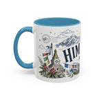 Himalaya Coffee Mug | Travel Destination Souvenir Gift | Accent Color Ceramic 11oz 15oz
