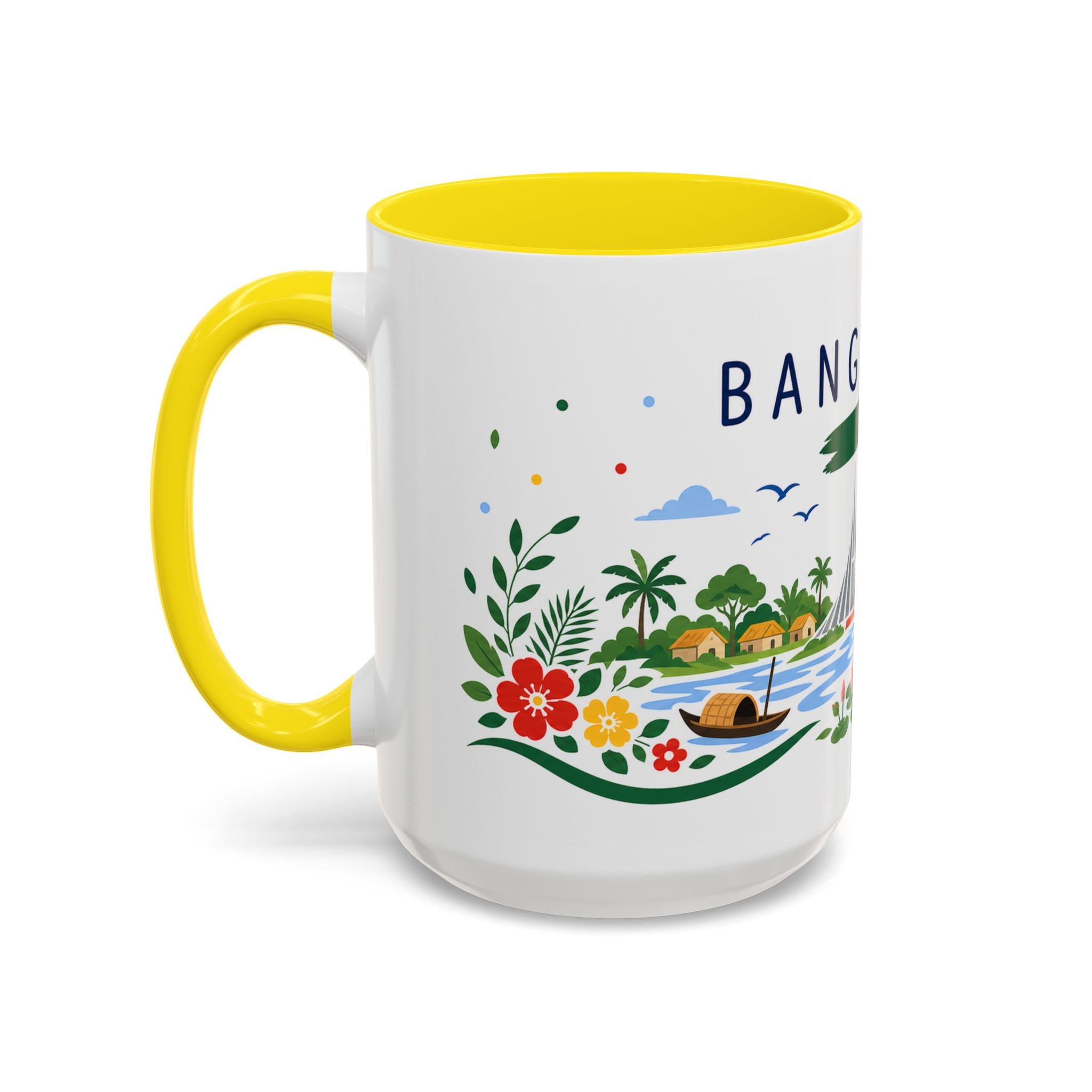 Bangladesh Coffee Mug | Travel Souvenir Accent Mug | Country Gift Ceramic Cup 11oz 15oz