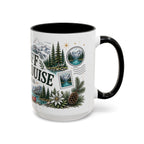 Banff Lake Louise Coffee Mug | Travel Destination Souvenir Gift | Accent Color Ceramic 11oz 15oz
