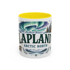 Lapland Coffee Mug | Travel Destination Souvenir Gift | Accent Color Ceramic 11oz 15oz