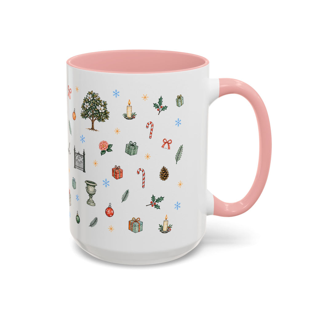 Savannah Christmas Mug | Watercolor City Souvenir, Travel Memories Cup