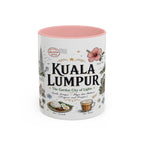 Kuala Lumpur Coffee Mug | Malaysia Souvenir Travel Gift | Accent Color Ceramic 11oz 15oz