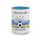 Argentina World Champions Mug | Three Time Soccer Champion Gift | Argentine Football Fan Cup | 1978–2022 | 11oz 15oz