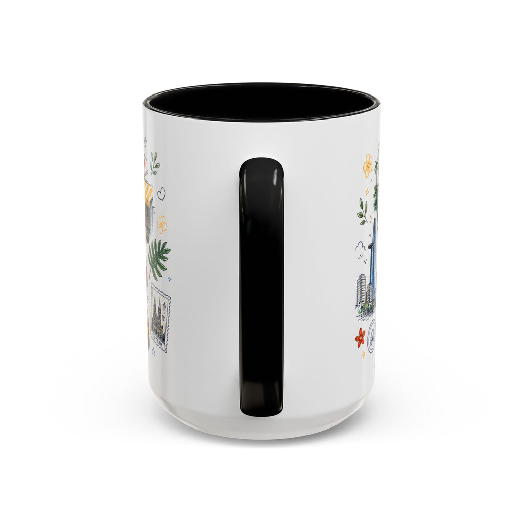 Ho Chi Minh City Coffee Mug | Vietnam Souvenir Travel Gift | Accent Color Ceramic 11oz 15oz