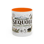 Sequoia Coffee Mug | National Park Hiking California Gift | Accent Color Ceramic 11oz 15oz