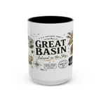 Great Basin National Park Coffee Mug | Nevada Desert Stargazing Hiking Gift | Accent Color Ceramic 11oz 15oz