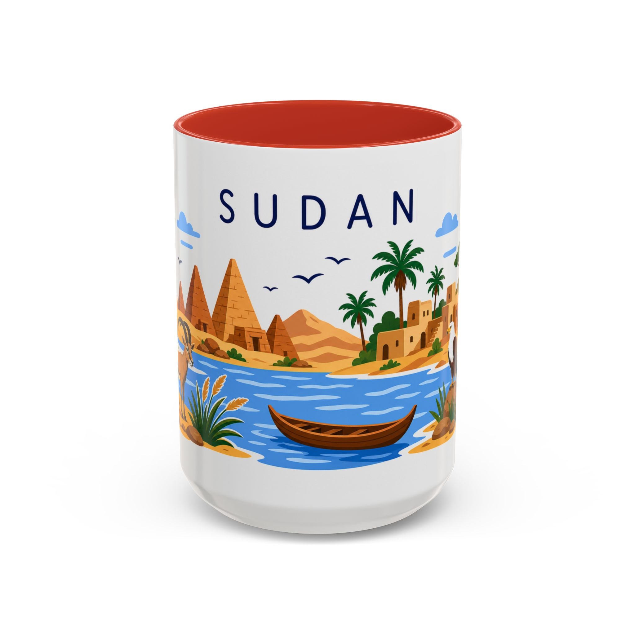 Sudan Home Country Mug | Moving Away Gift | Long Distance Friendship | 11 oz 15 oz Accent Mug