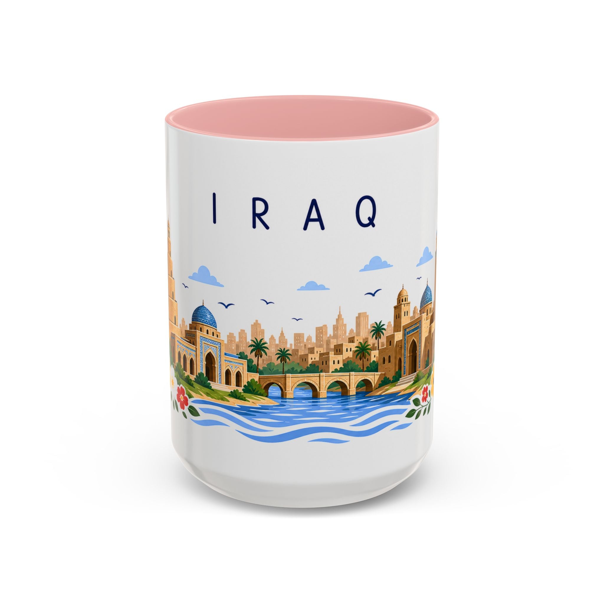 Iraq Coffee Mug | Travel Souvenir Accent Mug | Place Gift Ceramic Cup 11oz 15oz