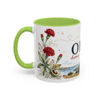 Ohio State Map Mug | Botanical Travel Sketch, Homesick Gift, Long Distance Friendship