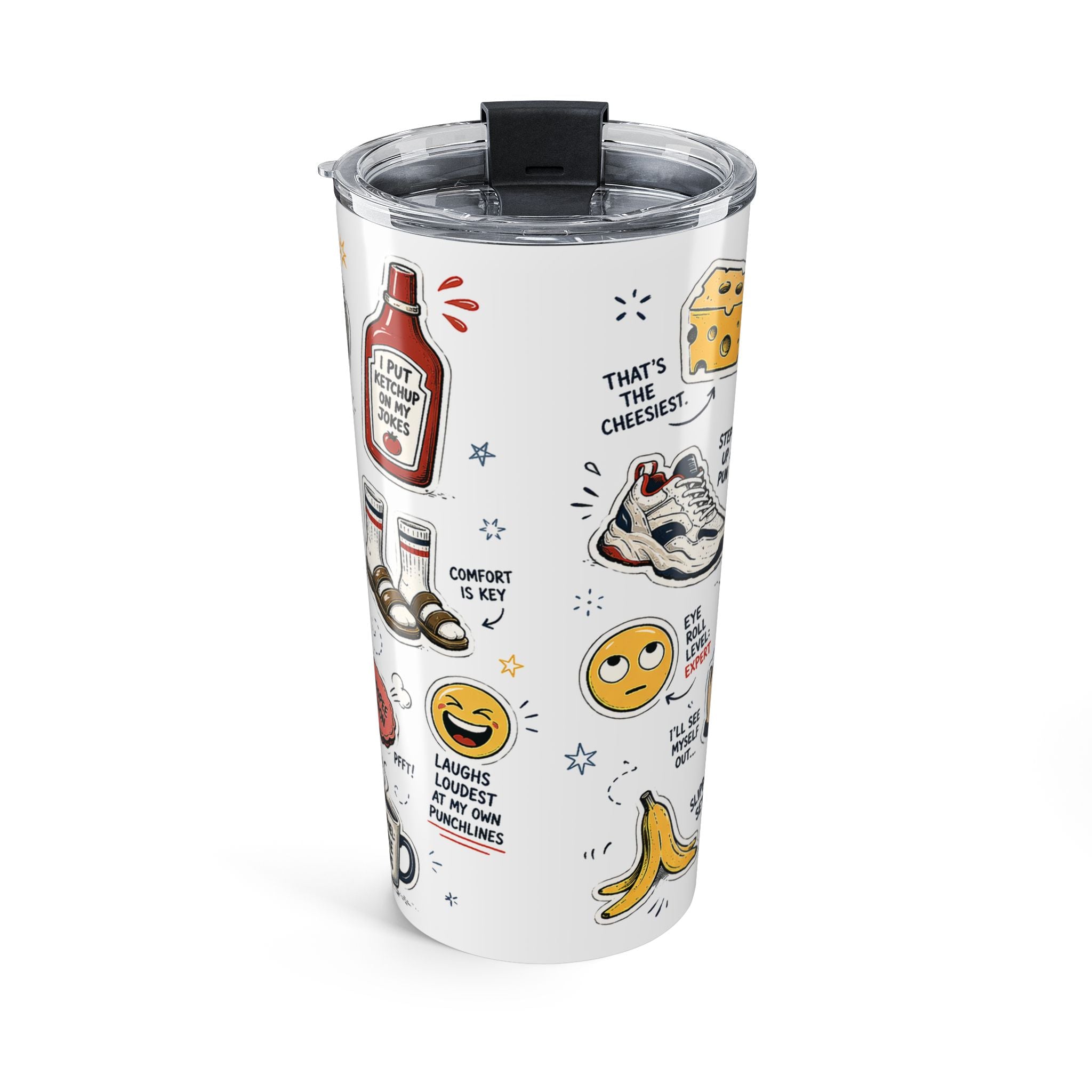 Dad Jokes Sorry Not Sorry 20oz Tumbler | Father's Day Gift for Dad | Insulated Stainless Steel Travel Cup