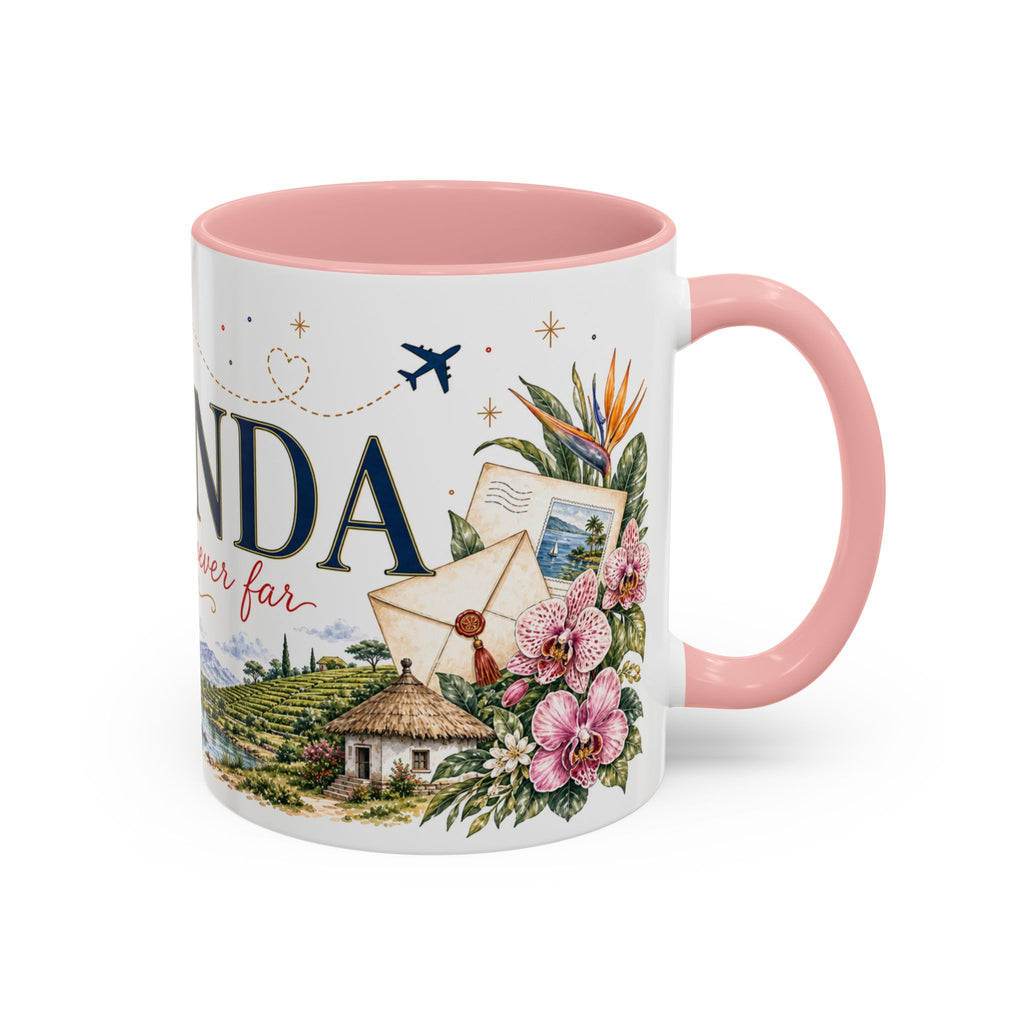 Uganda Home Country Mug | Moving Away Gift | Long Distance Friendship | 11 oz 15 oz Accent Mug