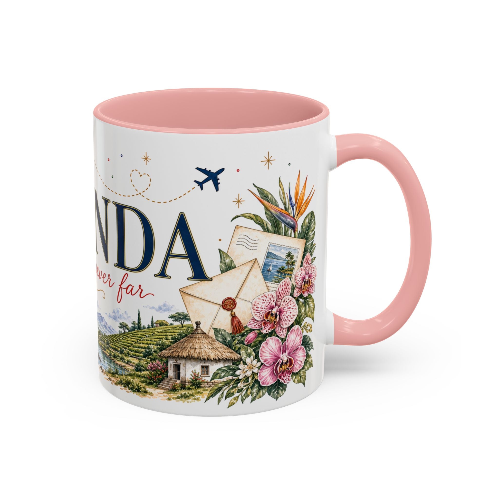 Uganda Home Country Mug | Moving Away Gift | Long Distance Friendship | 11 oz 15 oz Accent Mug