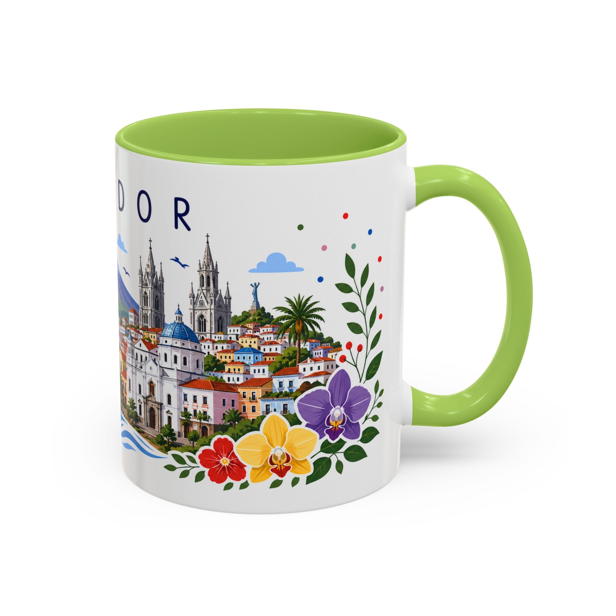Ecuador Coffee Mug | Travel Souvenir Accent Mug | Place Gift Ceramic Cup 11oz 15oz