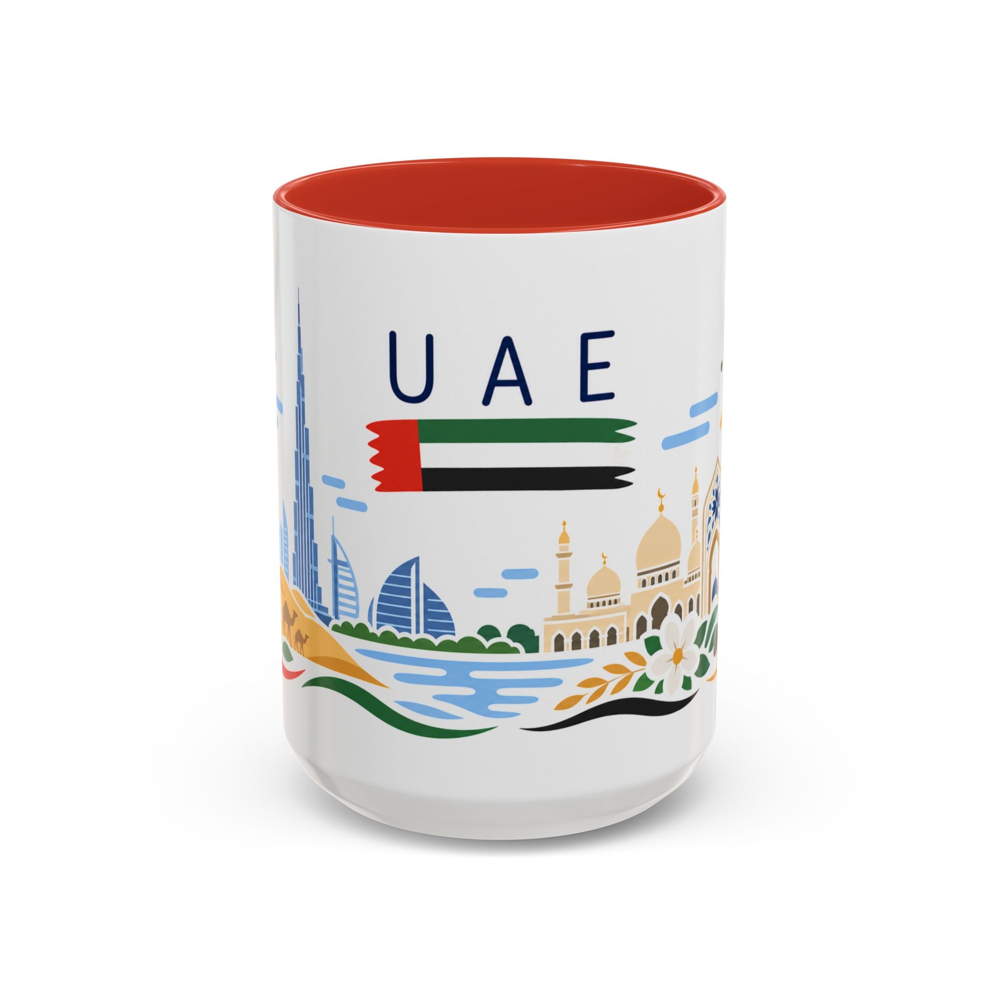United Arab Emirates Coffee Mug | Travel Souvenir Accent Mug | Country Gift Ceramic Cup 11oz 15oz