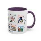 Taipei Coffee Mug | Postage Stamp Collage Mug | Travel Souvenir Accent Cup 11oz 15oz