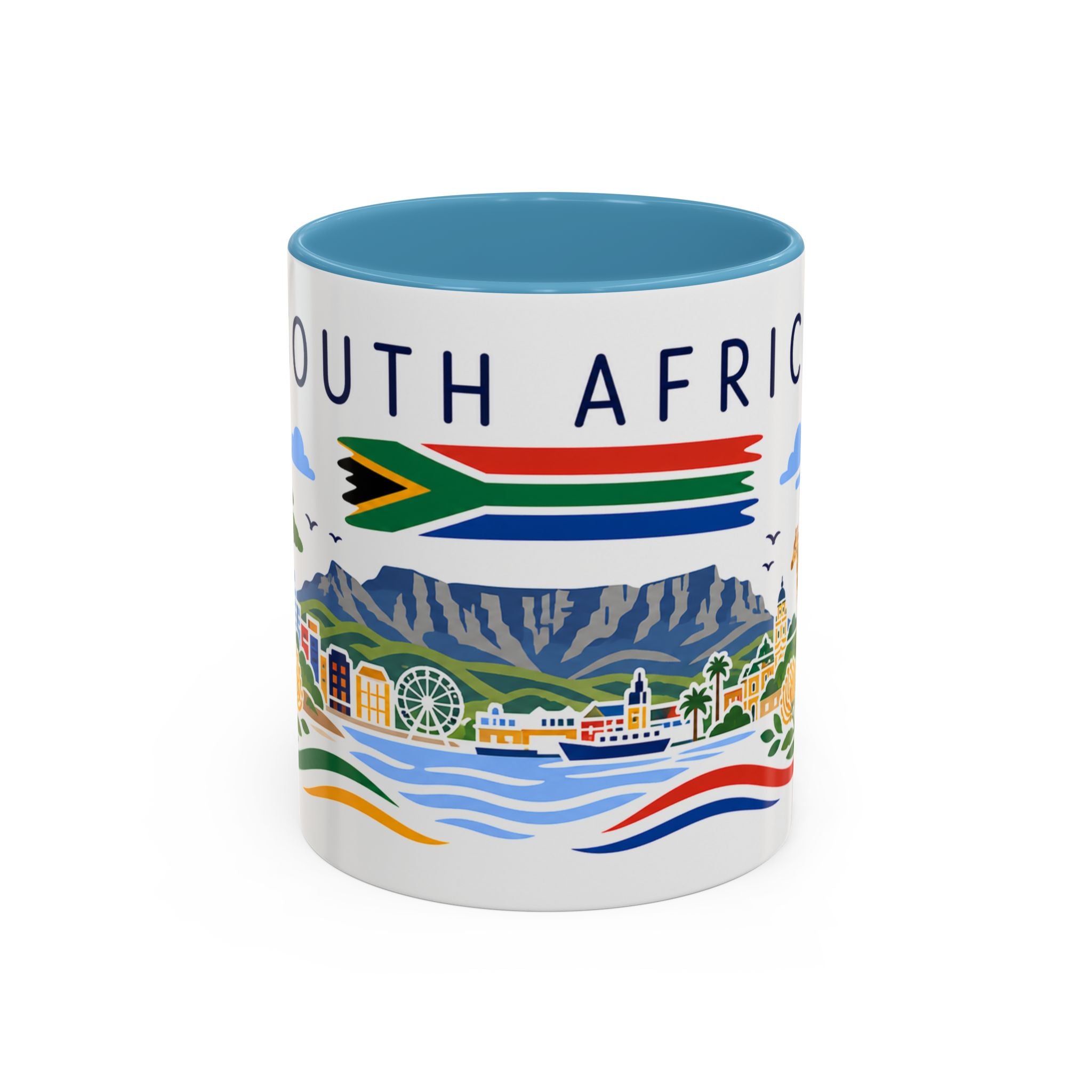 South Africa Coffee Mug | Travel Souvenir Accent Mug | Country Gift Ceramic Cup 11oz 15oz