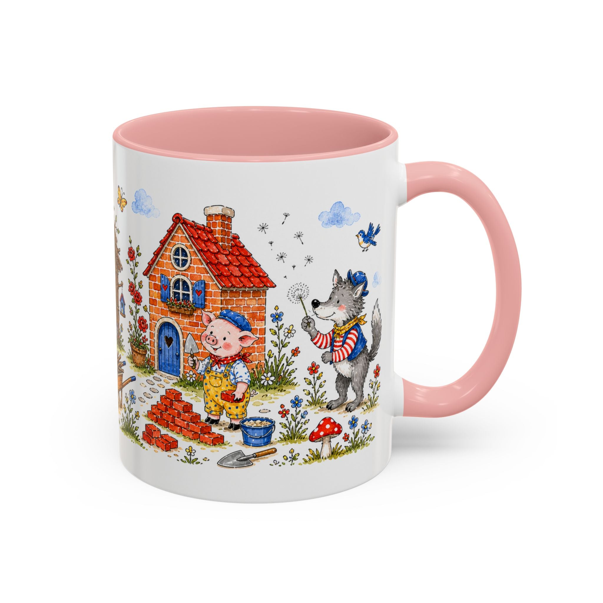 Three Little Pigs Mug | Storybook Fairy Tale Accent Coffee Mug | EveryLegend